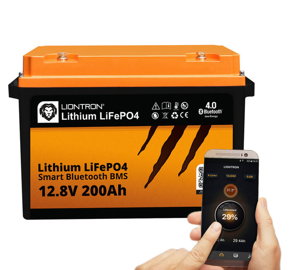 LIONTRON LiFePO4 12,8V 200Ah LX Batterie Smart BMS mit Bluetooth