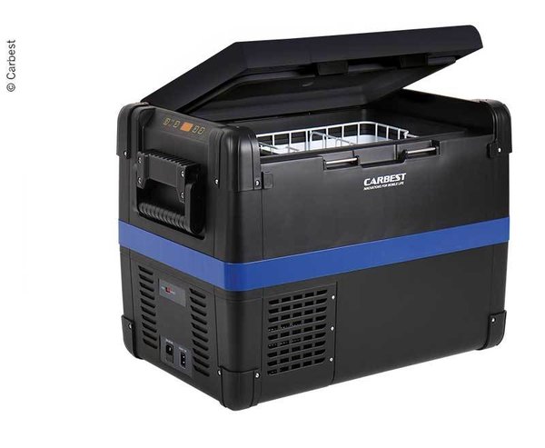 Carbest MaxiFreezer 40-60 L - Kompressor-Kühlbox 40-60 L mit Kühl- und Gefrierfach 12V/24V/100-240V