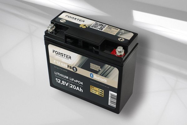 Forster-Batteries 12,8V Lithium 20/50/100/200/300Ah LiFePO4 Standard BMS Smart Bluetooth
